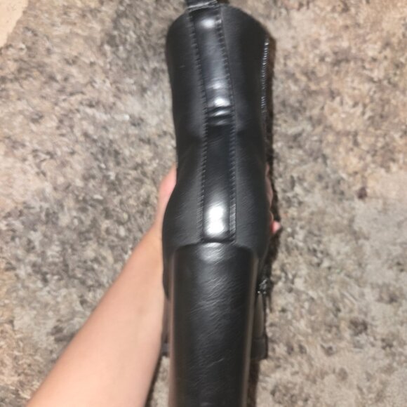 Black five inch high heel ankle boots - Picture 3 of 5